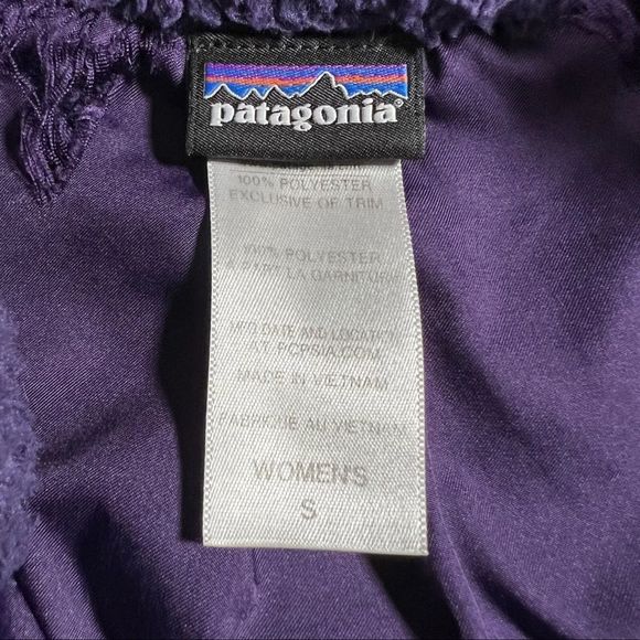 Patagonia Women’s Los Gatos Tempest Purple Fleece Jacket Size Small 25210 - Picture 4 of 7